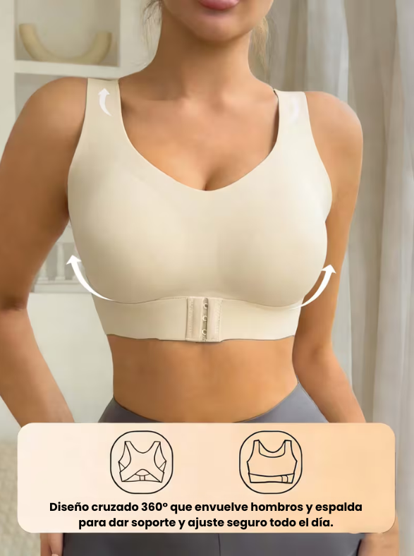 Brasier Cruzado Levanta Busto - Corrector de postura